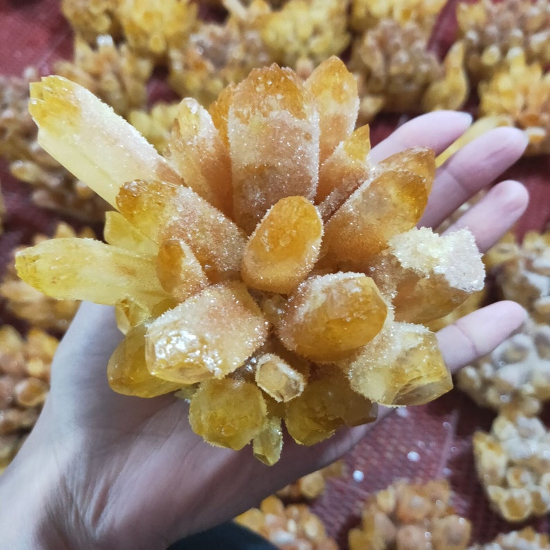 Natural Citrine Phantom Quartz Crystal For Positivity Optimism
