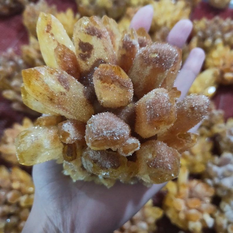 Natural Citrine Phantom Quartz Crystal For Positivity Optimism