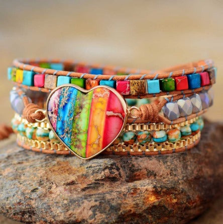 Vegan Leather Sea Sediment Natural Galaxy Manifestation Jewel