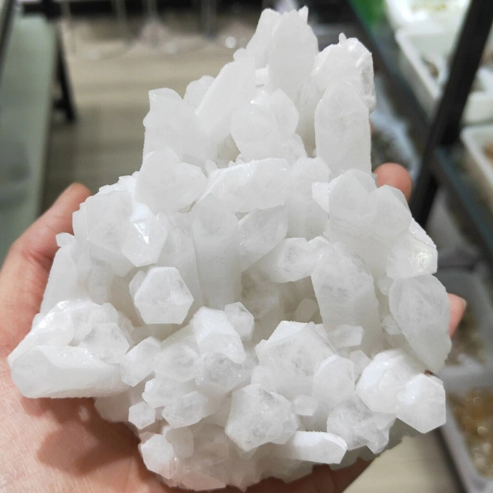 White Crystal Raw Quartz Crystal Raw Crystals Rare Beautiful Quartz Crystal Phantom Quartz Natural Crystal Manifestation Stones