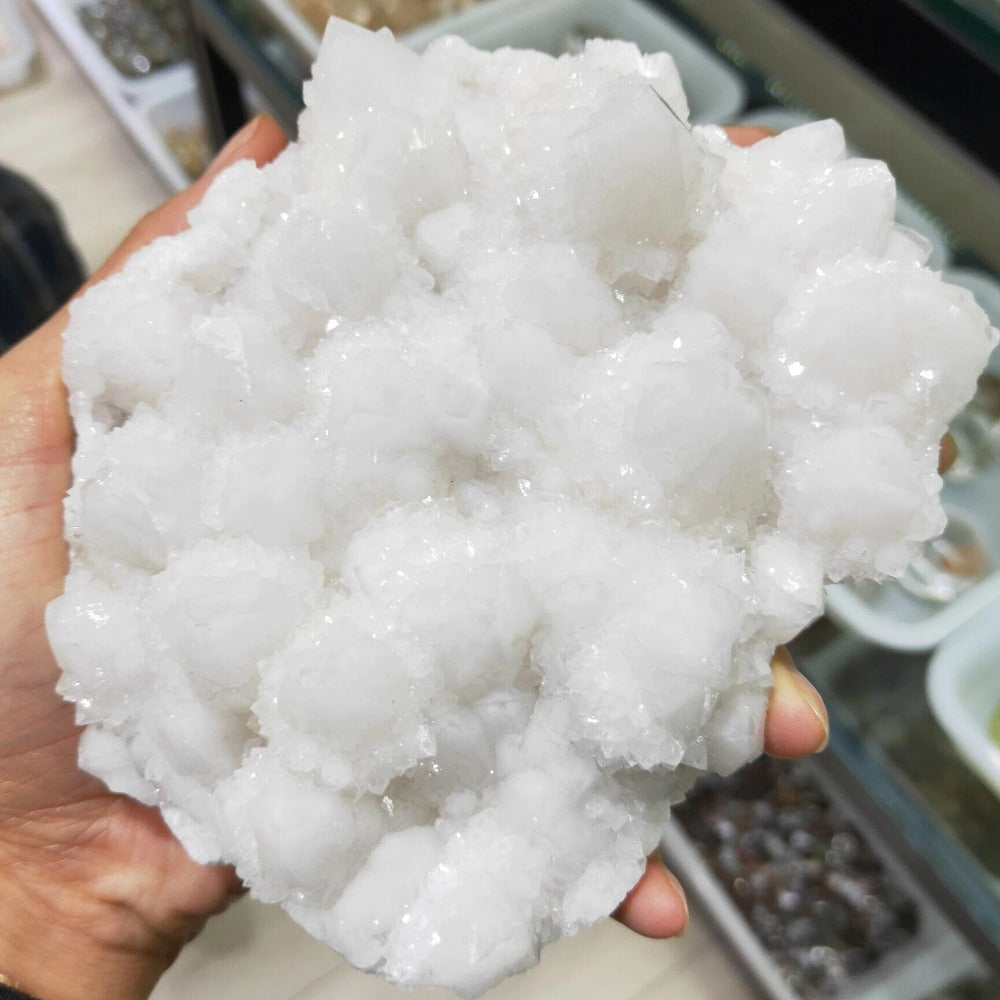 Phantom Quartz Natural Crystal Manifestation Stones Home Decor Crystal Quartz Crystal Cluster Clear Rock Chrysanthemum