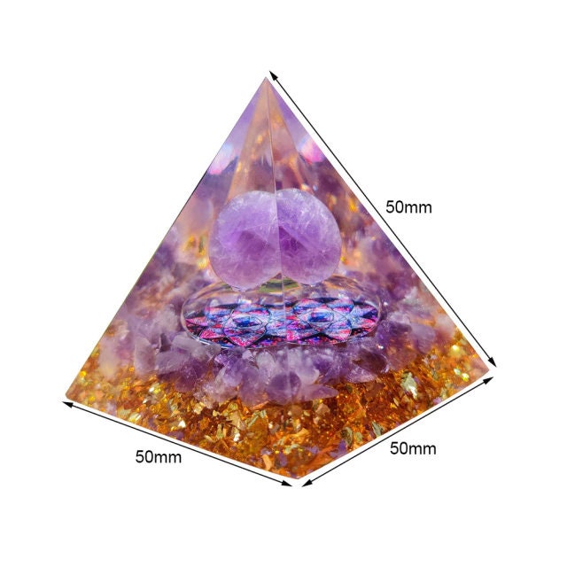 Pyramid Healing Natural Crystals Energy Generator Natural Tiger Eye