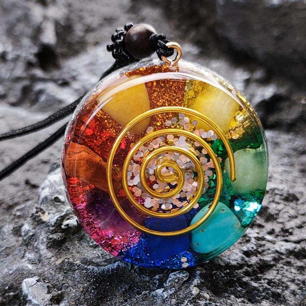 Valentines Gift Valentine's Day Gift Sacred Jewelry Orgonite Crystal Orgonite Necklace Meditation Jewelry Healing Gift Healing Crystal