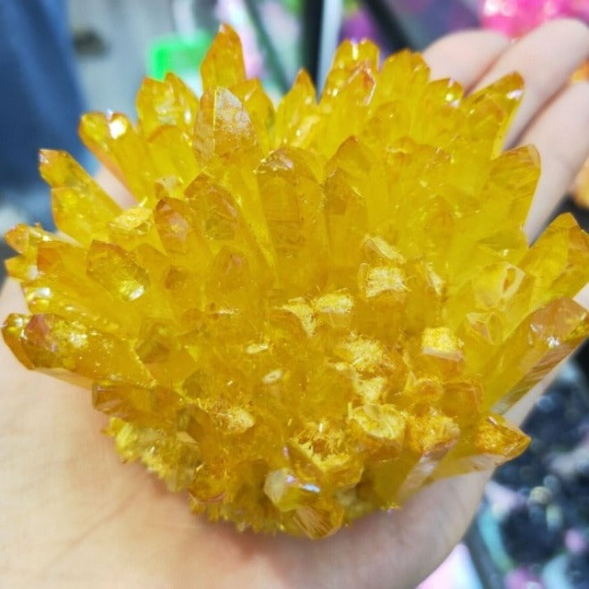Yellow Quartz Yellow Aura Crystal Raw Quartz Crystal Raw Crystals
