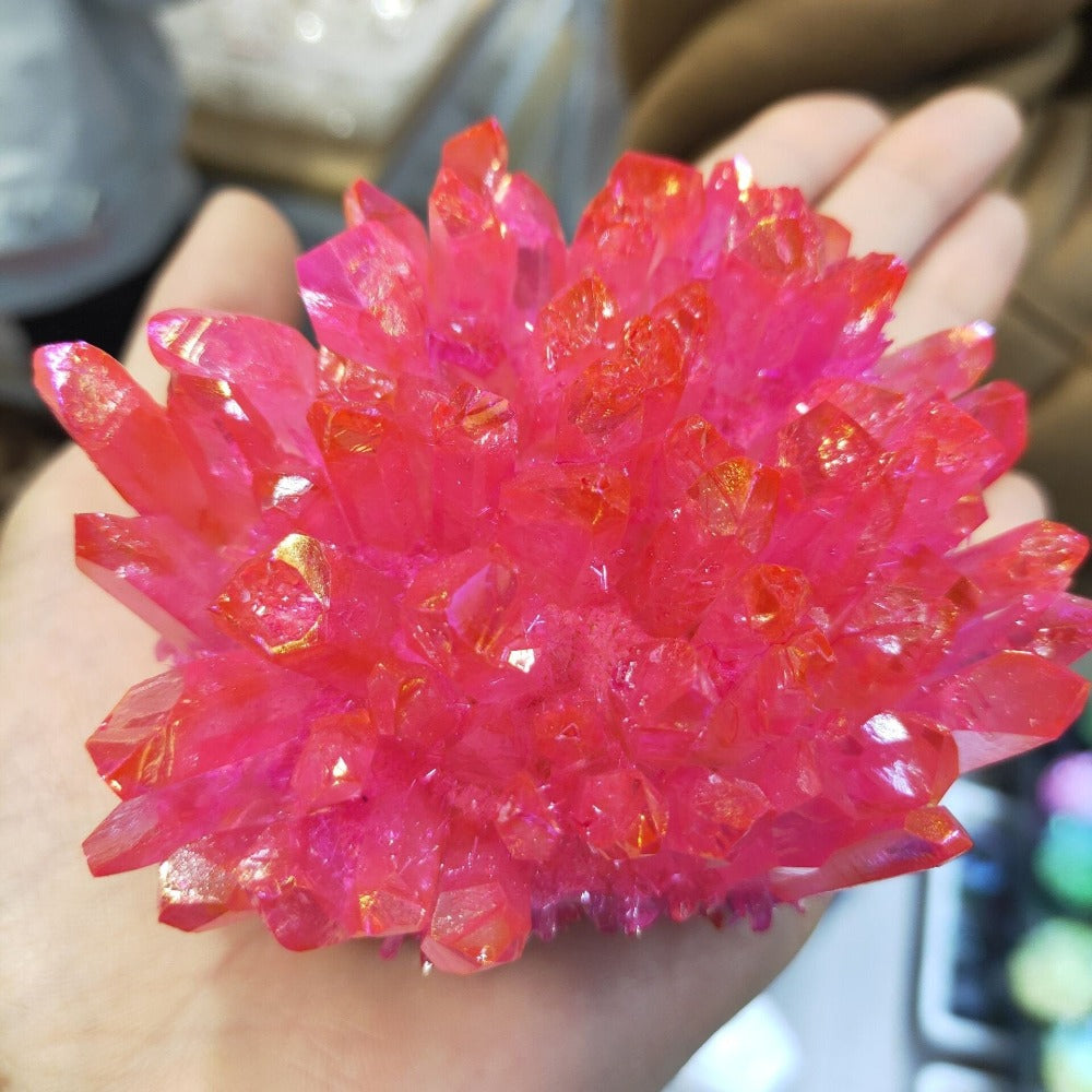 Valentines Gift Valentine's Day Gift Red Quartz Red Aura Crystal Raw Quartz Crystal Raw Crystals Rare Beautiful Quartz Crystal Phantom Quartz