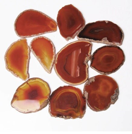 Natural Agates Geode Slice Healing Crystal Sliced Stone