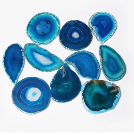 Natural Agates Geode Slice Healing Crystal Sliced Stone