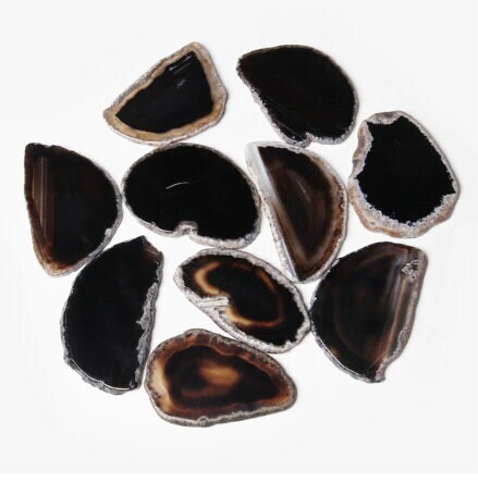 Natural Agates Geode Slice Healing Crystal Sliced Stone