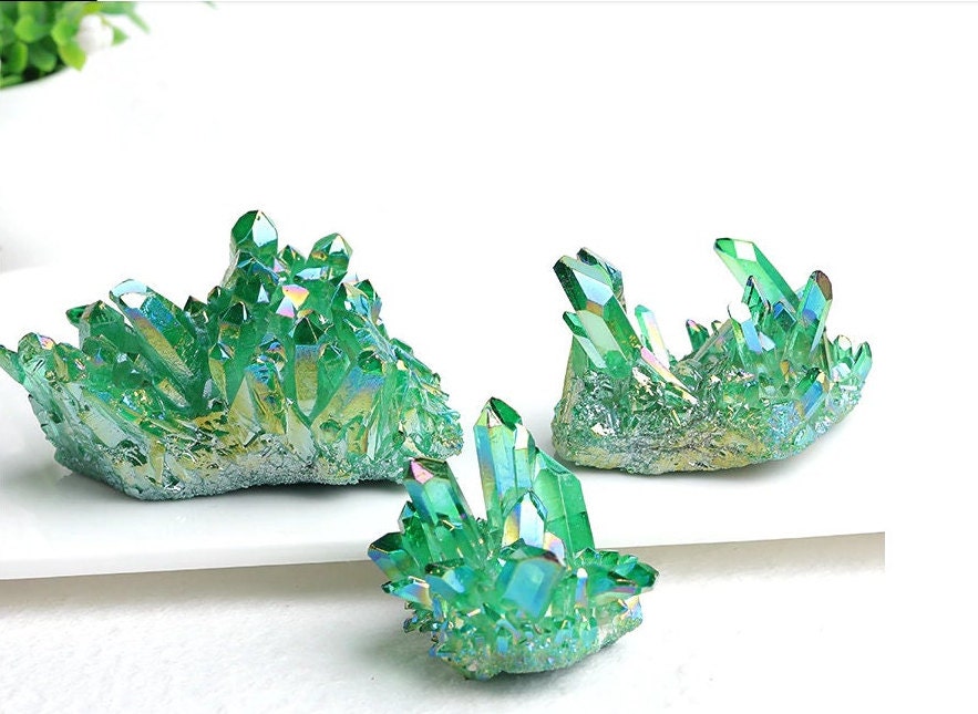 Electroplated Quatz Crystals Crystal Quartz Christmas Gift Beautiful Crystals