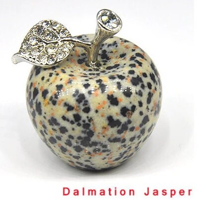 Natural Engraved Sculpture Apple Figurine Stones Quartz