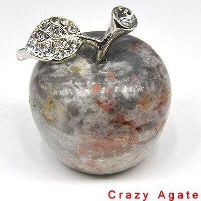 Home Decoration Home Decor Healing Specimen crystals craft gift Crystal Quartz Christmas Gift Apple Figurine