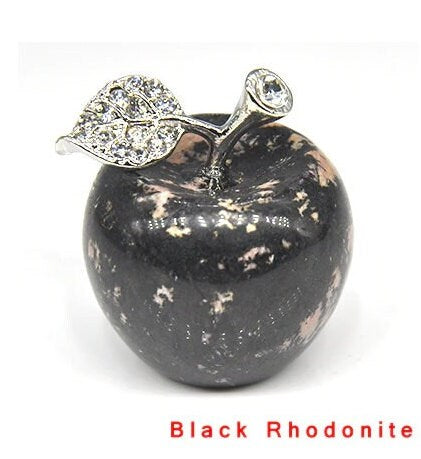 Apple Figurine Natural Stones Home Décor Healing Crystal Quartz