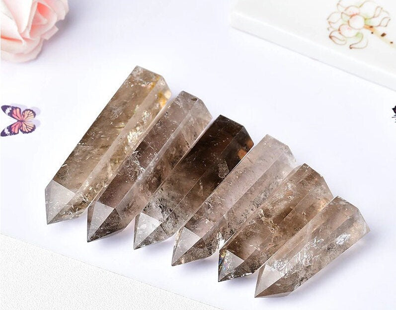 Natural Crystals Natural Crystal Meditation Stone Manifestation Stone Home Deocr Home Decoration Hexagonal Prism Energy Crystal Crystal Point Christmas Gift Birthday Gift