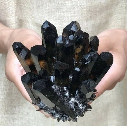 Crystal Cluster Christmas Gift Black Crystal
