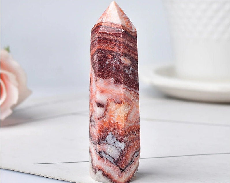 Home Decor Hexagonal Prism Healing Stone Crystal Quartz Crystal Point Christmas gift