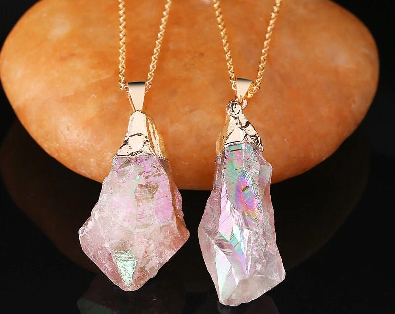 Quartz Stone Pendant Necklace Necklaces