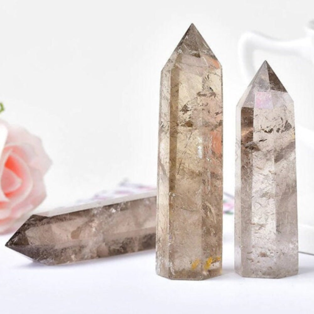 Smoky Quartz Crystal Reiki Healing Stone Raw Stone Raw Quartz Crystal Raw Crystals Raw Crystal Obelisk Wand Tower Natural Stones Natural Stone Natural Raw Stone Natural Raw Crystal Natural Quartz