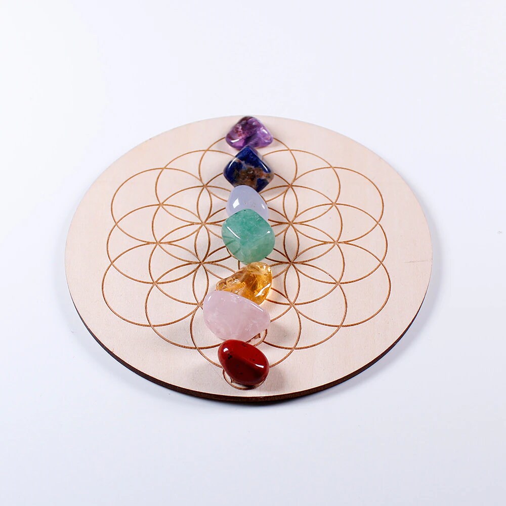 Seven Chakra Srones Office Decor Natural Stone