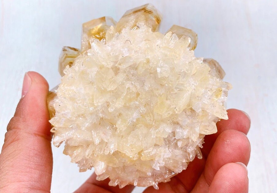Natural Raw Citrine Quartz Crystal Cluster Healing Yellow Stones