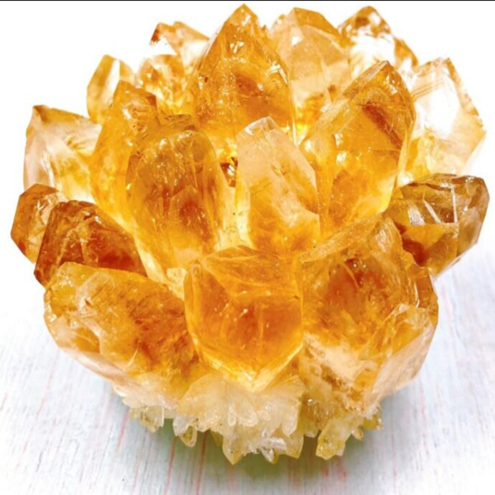 Yellow Crystal Raw Crystal Quartz Crystal Natural Stone Natural Raw Crystal Natural Crystal Mineral Specimen Home Decoration