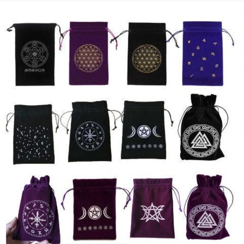 Witchcraft Gift Witch Divination Witch Accessory Bag Tarots Oracle Bag Tarot Card Storge Tarot Card Bags Runes Constellation