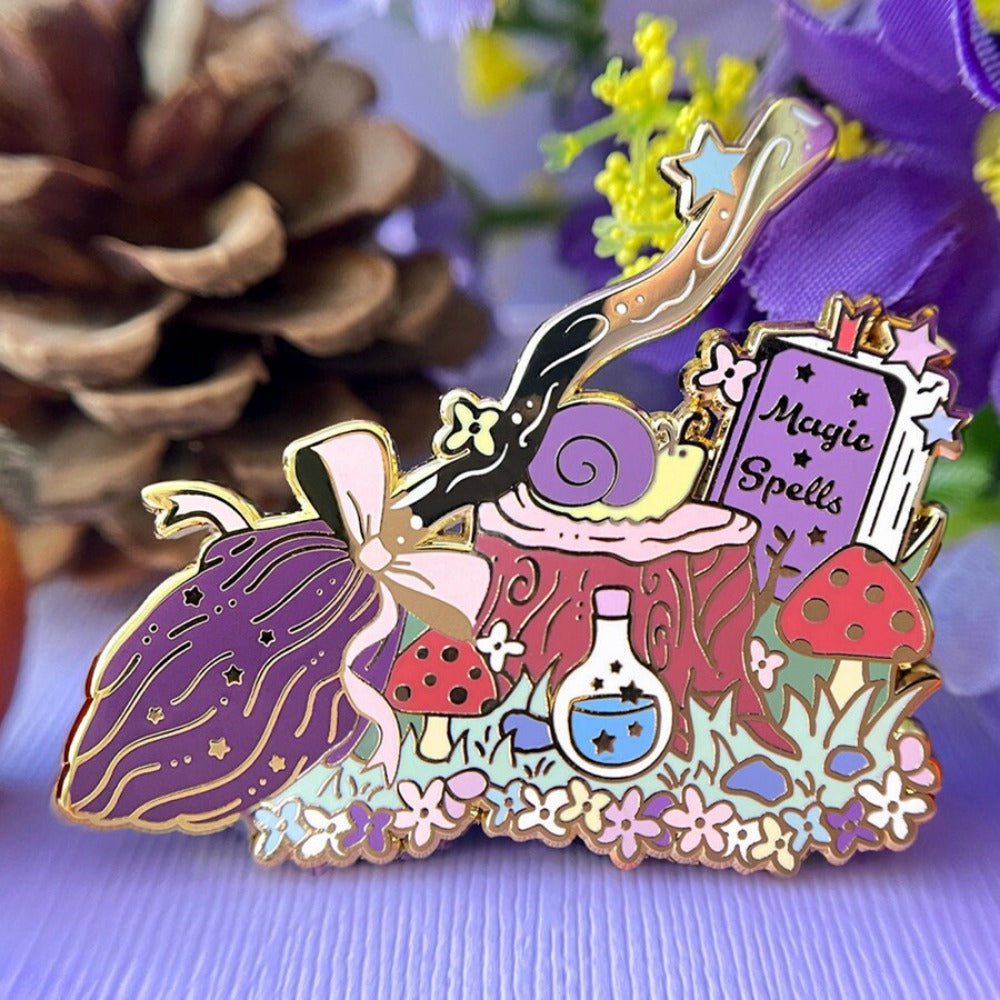 Wizard Supplies Wizard Accessory Witchy Broom Brooch Witchy Broom Witch Broom