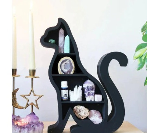 Dinning Room Decor Crystals Shelves Crystal Display Christmas Gift Bedroom Decor