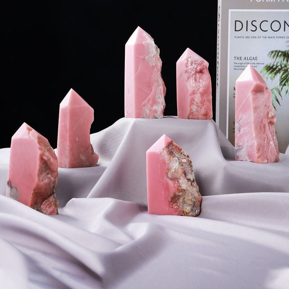 Valentines Gift Valentines Day Gift Raw Stone Raw Quartz Crystal Raw Pink Crystal Raw Crystals Raw Crystal Natural Raw Stone Natural Pink Opal Natural Crystal Mineral Specimen Irregular Raw Stone