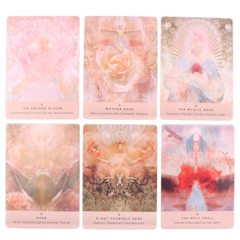 Rose Oracle Deck Fortune Telling Game Family Game Divination Deck Christmas Gift Birthday Gift