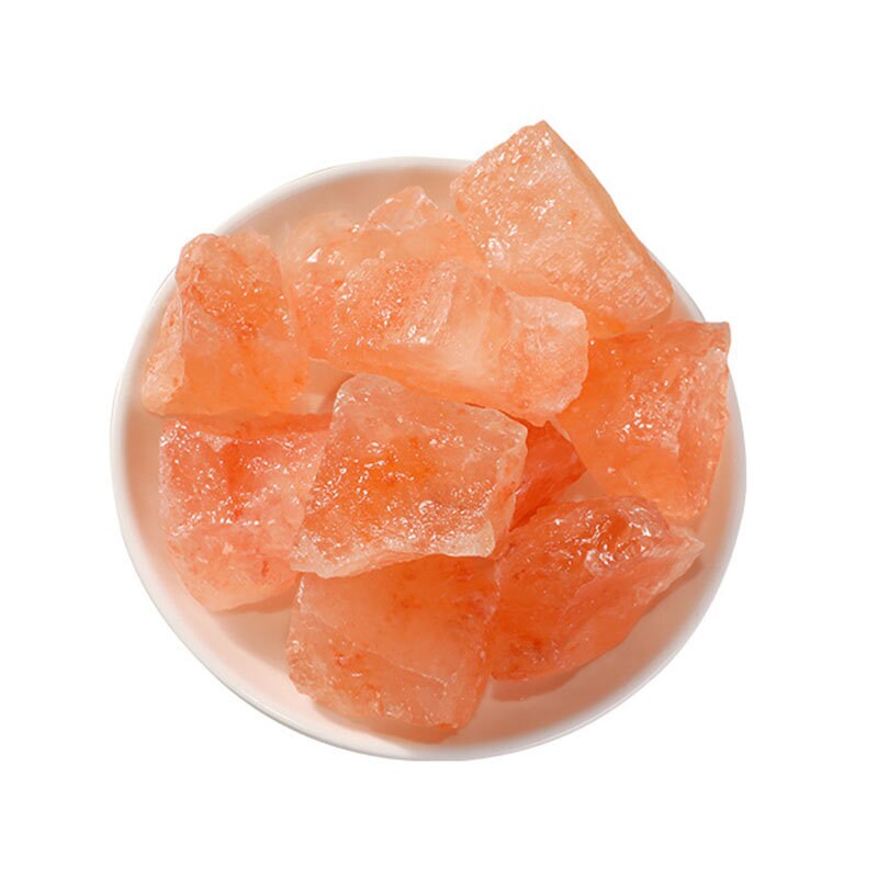 Natural Orange Rough Salt Gravel Healing Stone Ornament