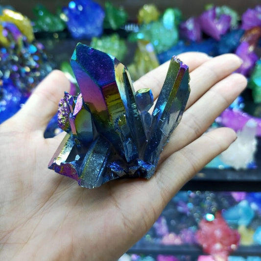 Raw Quartz Crystal  Raw Crystals  Rare Beautiful  Rainbow Flame Quartz  Quartz Crystal  Phantom Quartz  Natural Crystal  Manifestation Stones