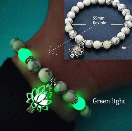 Natural Stone Healing Luminous Charm Bracelet