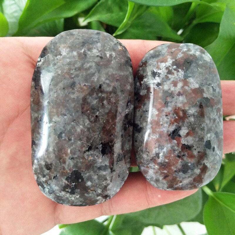 Natural Yooperlite Energy Stone Palm Meditation Powerful Chakra