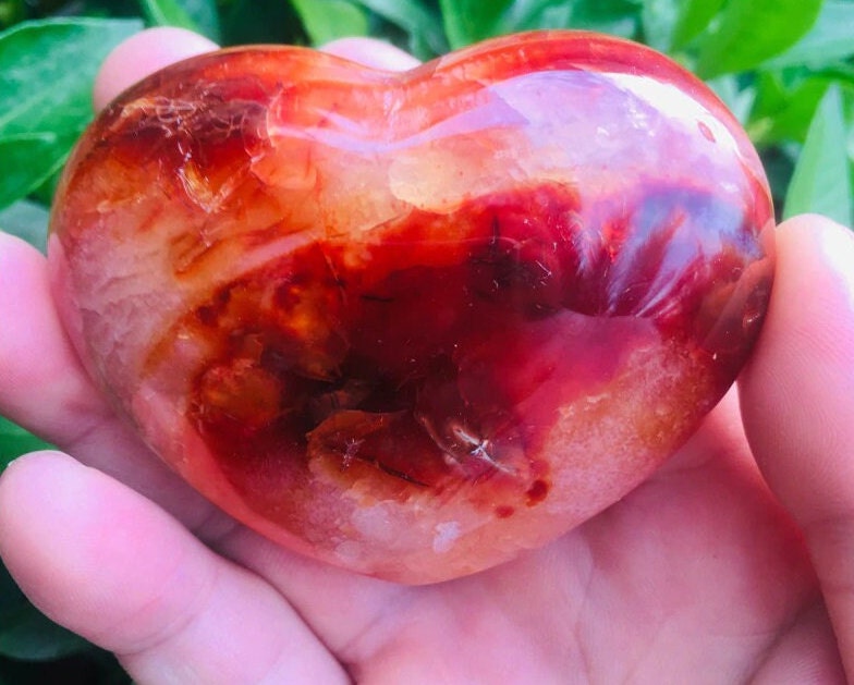 Natural Minerals  Heart Crystal  Gorgeous Rare  Gemstone