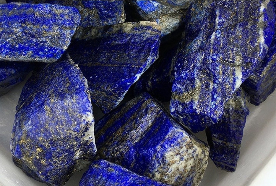 Natural Raw Afghanistan Lapis Lazuli Stone Quartz Healing Stone