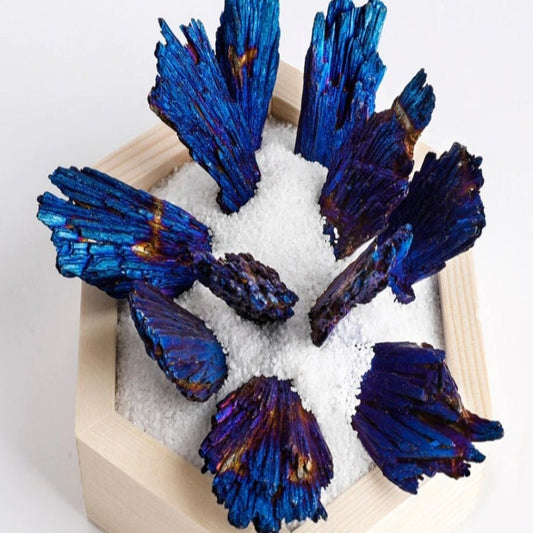 Titanium Aura Quartz  Quartz  Natural Crystals  Natural Blue Stones