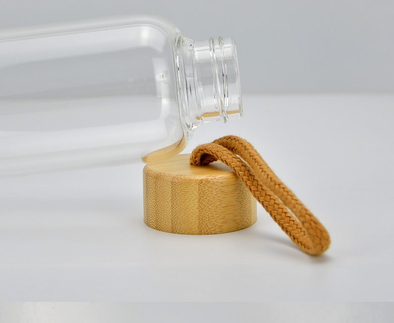 Natural Healing Crystal Gems Infuse Bamboo Dinking Water bottle