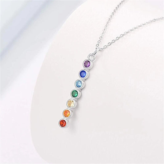 Yoga Jewelry  Women Necklace  Valentines Gift  Valentines Day Gift  Rainbow Necklace  Necklace  Natural Crystal  Hippie