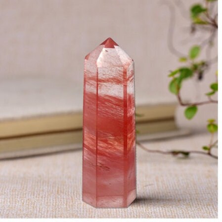 Natural Crystals Point Energy Column Polished Crystal Décor