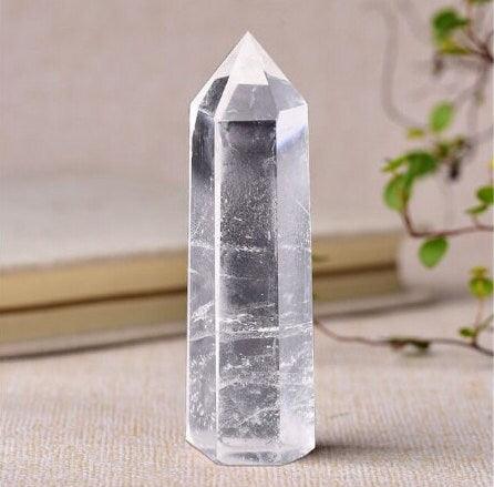 Natural Crystal Point Manifestation Energy Column