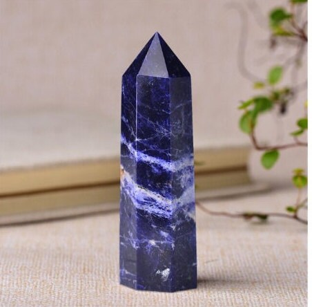 Natural Crystal Point Manifestation Energy Column