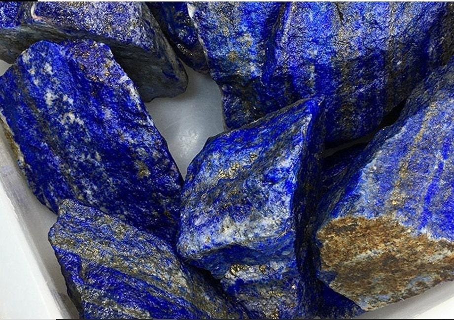 Natural Raw Afghanistan Lapis Lazuli Stone Quartz Healing Stone