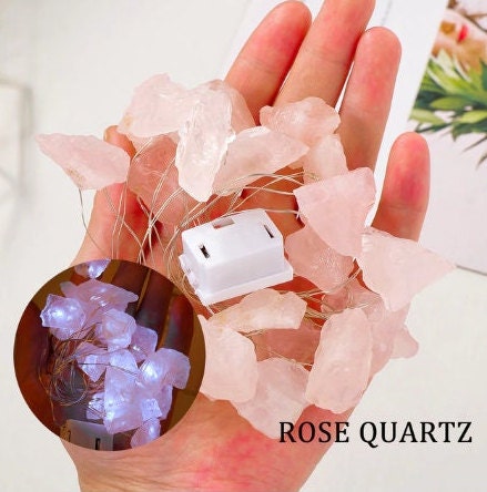 Natural Quartz Crystal Stones Healing Energy Atmosphere Lamps