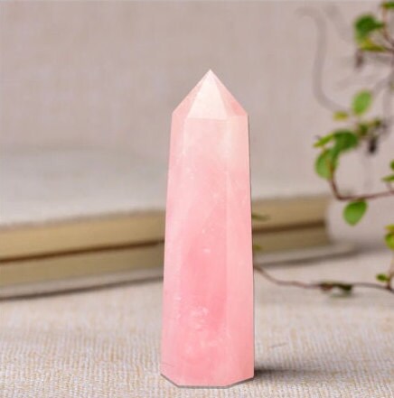 Natural Crystal Point Manifestation Energy Column