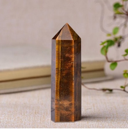 Natural Crystal Point Manifestation Energy Column