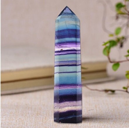 Natural Crystal Point Manifestation Energy Column