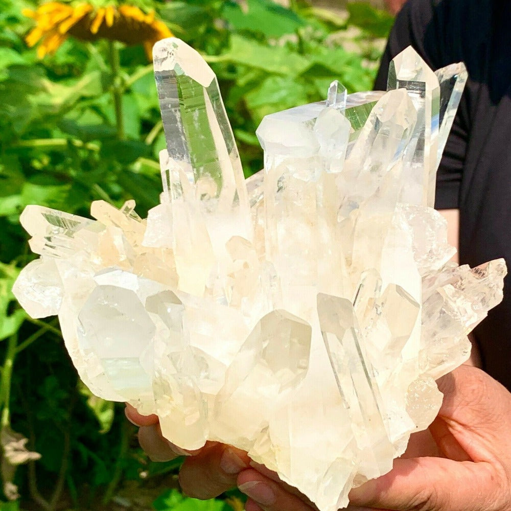 Manifestation Stones  Home Decor  Healing Specimen  Crystal Quartz  Crystal Cluster  Clear Quartz Crystal  Christmas Gift