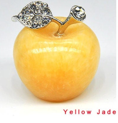 Natural Crystals Quartz Apple Figurine Sculpture Ornaments