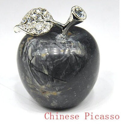 Apple Figurine Natural Stones Home Décor Healing Crystal Quartz