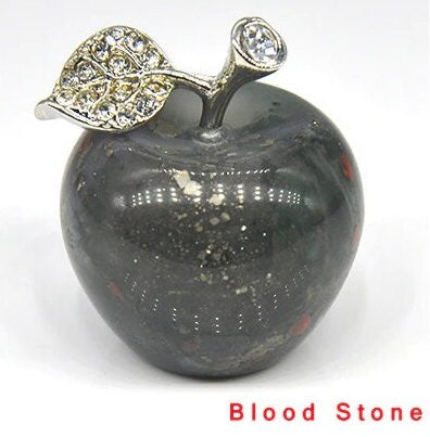 Apple Figurine Natural Stones Home Décor Healing Crystal Quartz